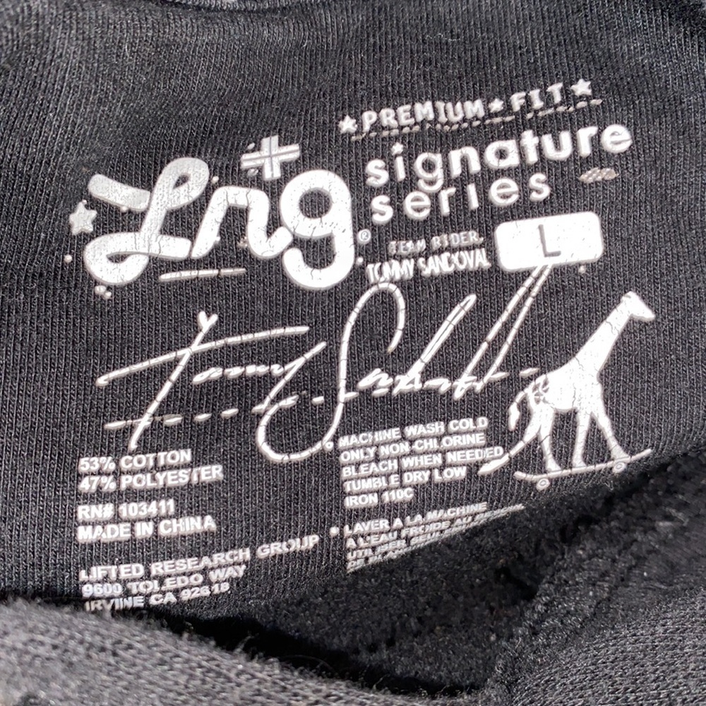 TOM SANDAVOL black sweatshirt size large - Picture 5 of 9